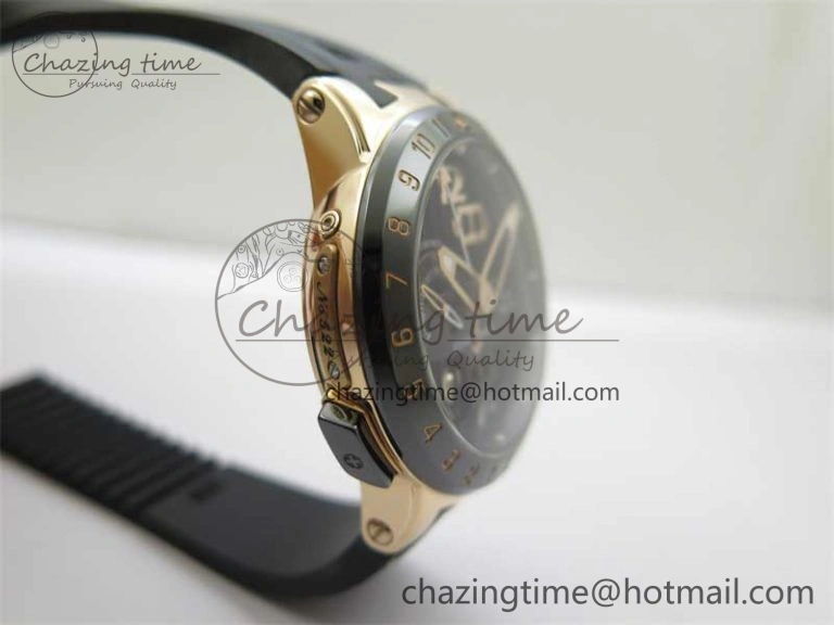 OdorResistant Executive El Toro RG 3EF 1:1 Best Edition Black Dial on Black Rubber Strap Asian UN- 9804