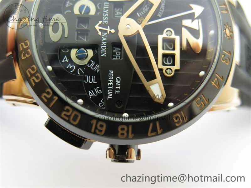 OdorResistant Executive El Toro RG 3EF 1:1 Best Edition Black Dial on Black Rubber Strap Asian UN- 9804