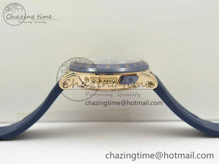 HighQuality Executive El Toro RG 3EF 1:1 Best Edition Blue Dial on Blue Rubber Strap Asian UN- 9807