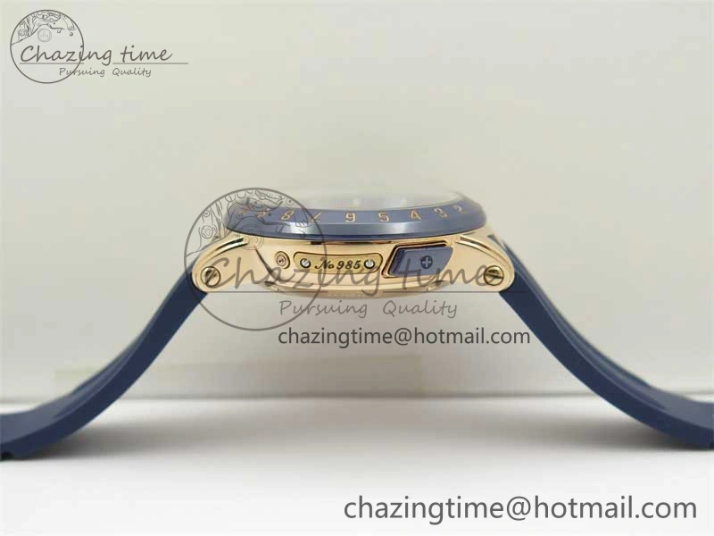 HighQuality Executive El Toro RG 3EF 1:1 Best Edition Blue Dial on Blue Rubber Strap Asian UN- 9807
