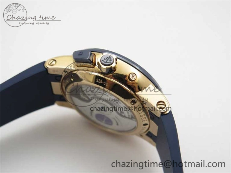 HighQuality Executive El Toro RG 3EF 1:1 Best Edition Blue Dial on Blue Rubber Strap Asian UN- 9807