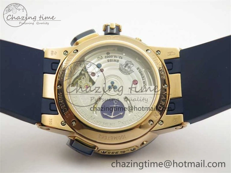 HighQuality Executive El Toro RG 3EF 1:1 Best Edition Blue Dial on Blue Rubber Strap Asian UN- 9807
