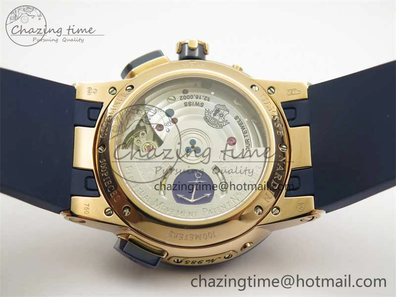 HighQuality Executive El Toro RG 3EF 1:1 Best Edition Blue Dial on Blue Rubber Strap Asian UN- 9807