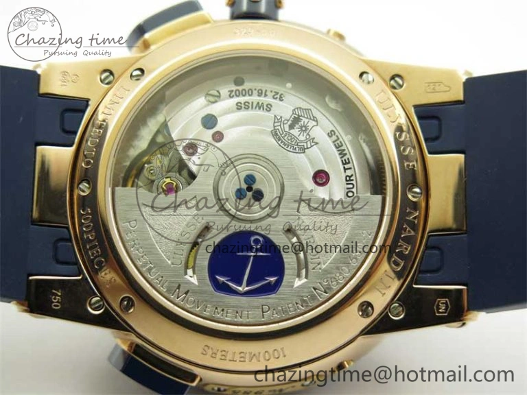 HighQuality Executive El Toro RG 3EF 1:1 Best Edition Blue Dial on Blue Rubber Strap Asian UN- 9807