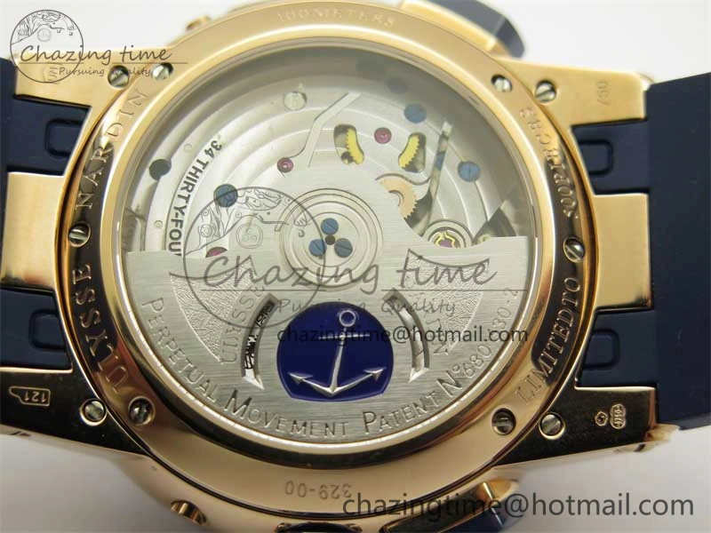 HighQuality Executive El Toro RG 3EF 1:1 Best Edition Blue Dial on Blue Rubber Strap Asian UN- 9807