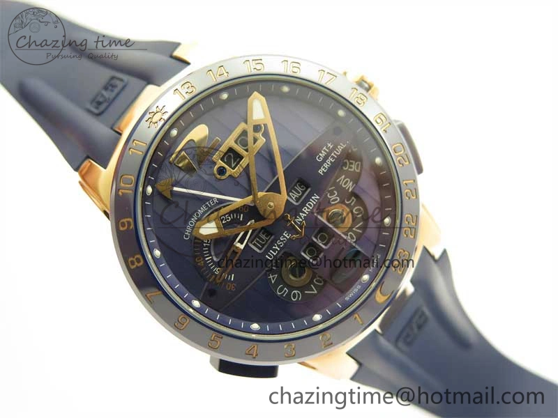 HighQuality Executive El Toro RG 3EF 1:1 Best Edition Blue Dial on Blue Rubber Strap Asian UN- 9807