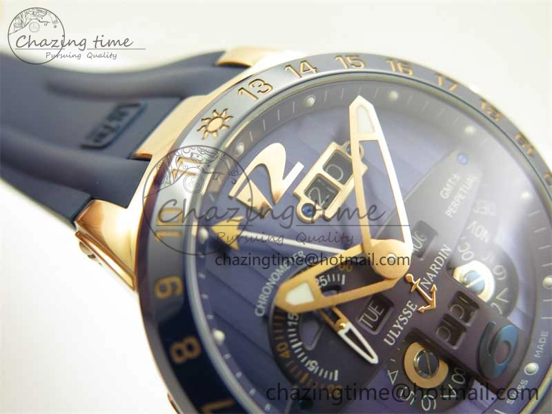 HighQuality Executive El Toro RG 3EF 1:1 Best Edition Blue Dial on Blue Rubber Strap Asian UN- 9807
