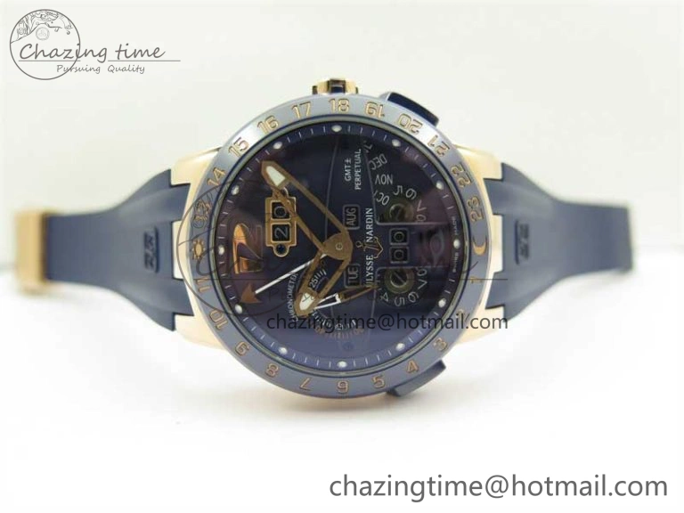 HighQuality Executive El Toro RG 3EF 1:1 Best Edition Blue Dial on Blue Rubber Strap Asian UN- 9807