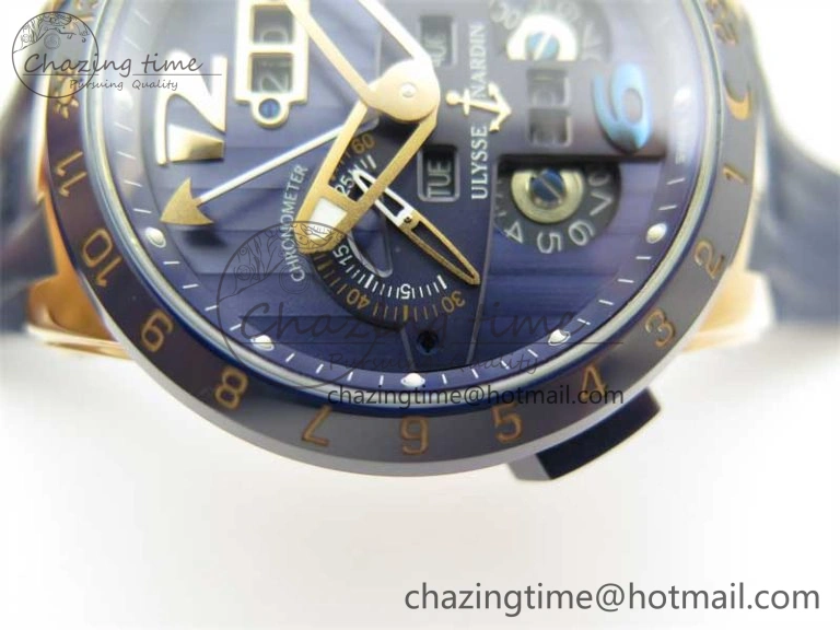 HighQuality Executive El Toro RG 3EF 1:1 Best Edition Blue Dial on Blue Rubber Strap Asian UN- 9807