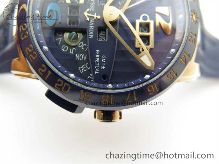 HighQuality Executive El Toro RG 3EF 1:1 Best Edition Blue Dial on Blue Rubber Strap Asian UN- 9807
