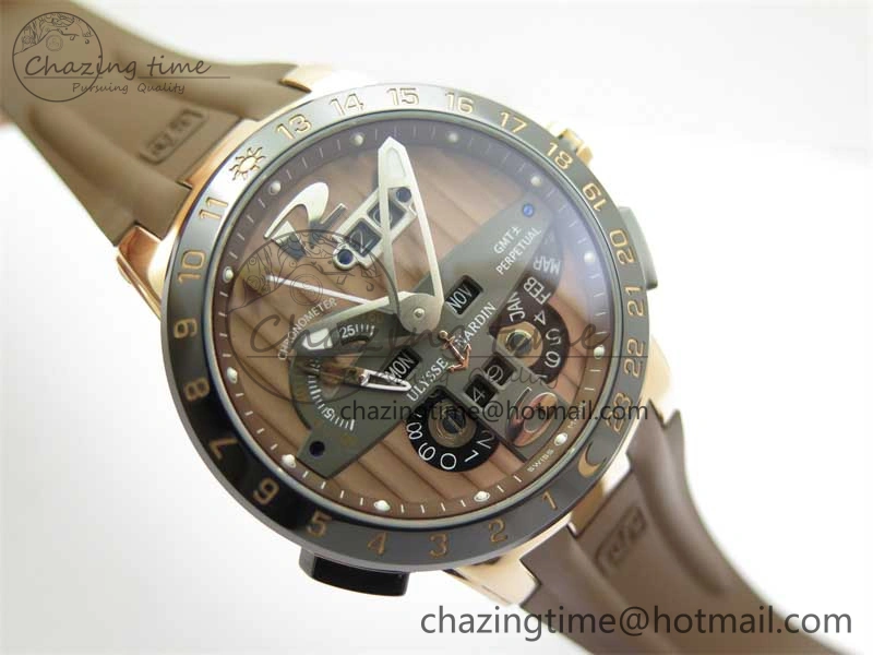 Executive El Toro RG 3EF 1:1 Best Edition Brown Dial on Brown Rubber Strap Asian UN- Upgraded 9805