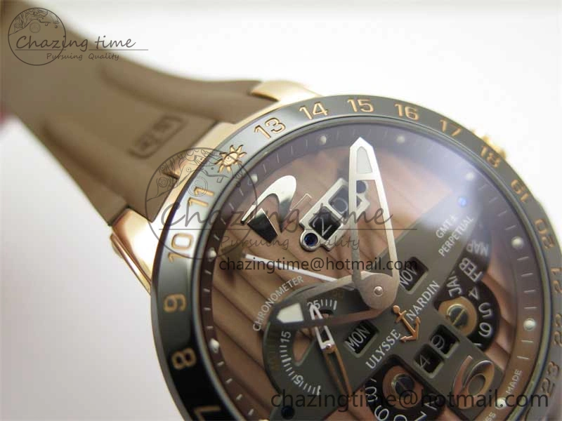Executive El Toro RG 3EF 1:1 Best Edition Brown Dial on Brown Rubber Strap Asian UN- Upgraded 9805