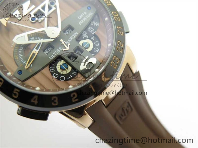 Executive El Toro RG 3EF 1:1 Best Edition Brown Dial on Brown Rubber Strap Asian UN- Upgraded 9805