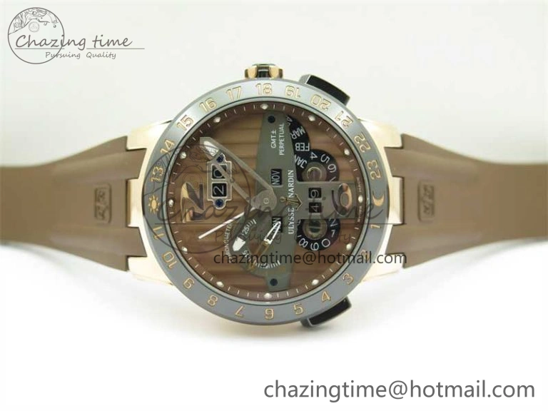 Executive El Toro RG 3EF 1:1 Best Edition Brown Dial on Brown Rubber Strap Asian UN- Upgraded 9805