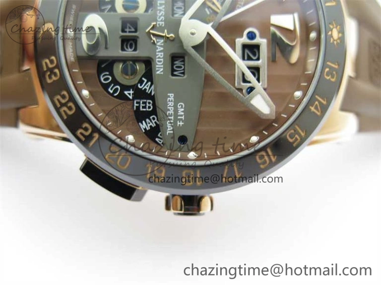 Executive El Toro RG 3EF 1:1 Best Edition Brown Dial on Brown Rubber Strap Asian UN- Upgraded 9805