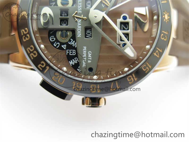 Executive El Toro RG 3EF 1:1 Best Edition Brown Dial on Brown Rubber Strap Asian UN- Upgraded 9805