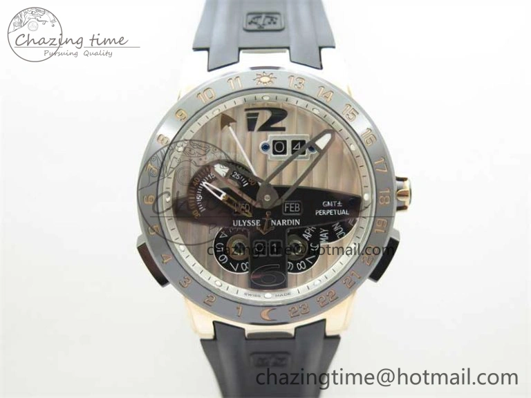 HighPerformance Executive El Toro RG 3EF 1:1 Best Edition Silver Dial on Black Rubber Strap Asian UN- 9806