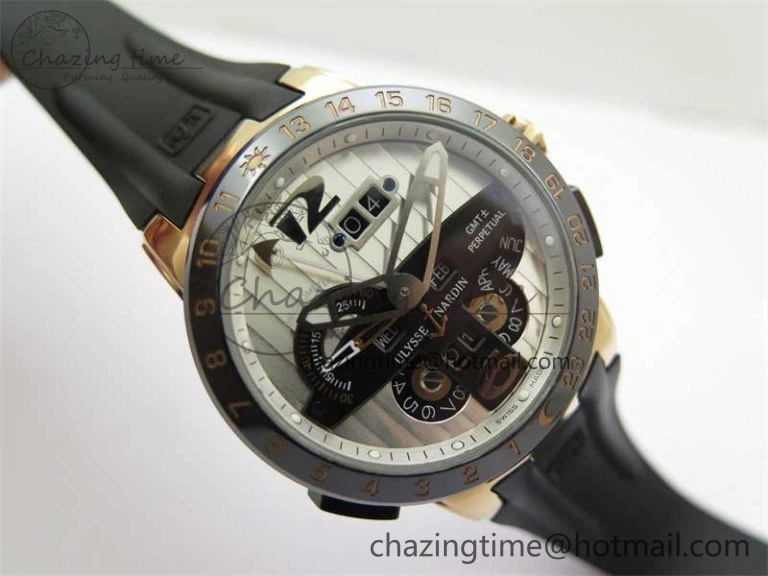 HighPerformance Executive El Toro RG 3EF 1:1 Best Edition Silver Dial on Black Rubber Strap Asian UN- 9806
