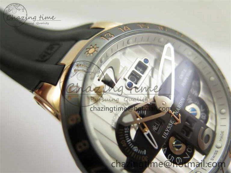 HighPerformance Executive El Toro RG 3EF 1:1 Best Edition Silver Dial on Black Rubber Strap Asian UN- 9806