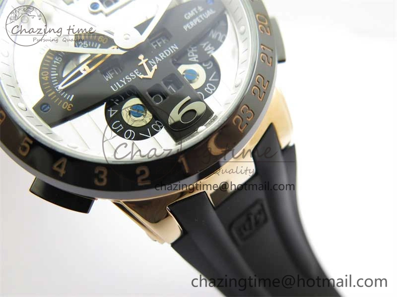 HighPerformance Executive El Toro RG 3EF 1:1 Best Edition Silver Dial on Black Rubber Strap Asian UN- 9806