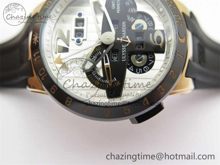 HighPerformance Executive El Toro RG 3EF 1:1 Best Edition Silver Dial on Black Rubber Strap Asian UN- 9806
