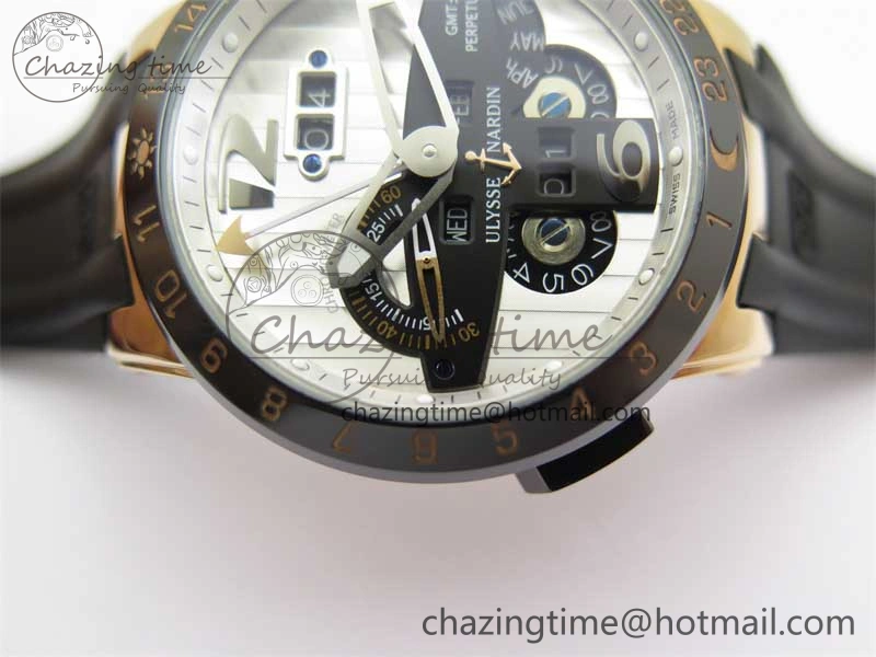 HighPerformance Executive El Toro RG 3EF 1:1 Best Edition Silver Dial on Black Rubber Strap Asian UN- 9806