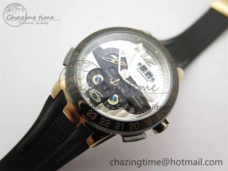 HighPerformance Executive El Toro RG 3EF 1:1 Best Edition Silver Dial on Black Rubber Strap Asian UN- 9806