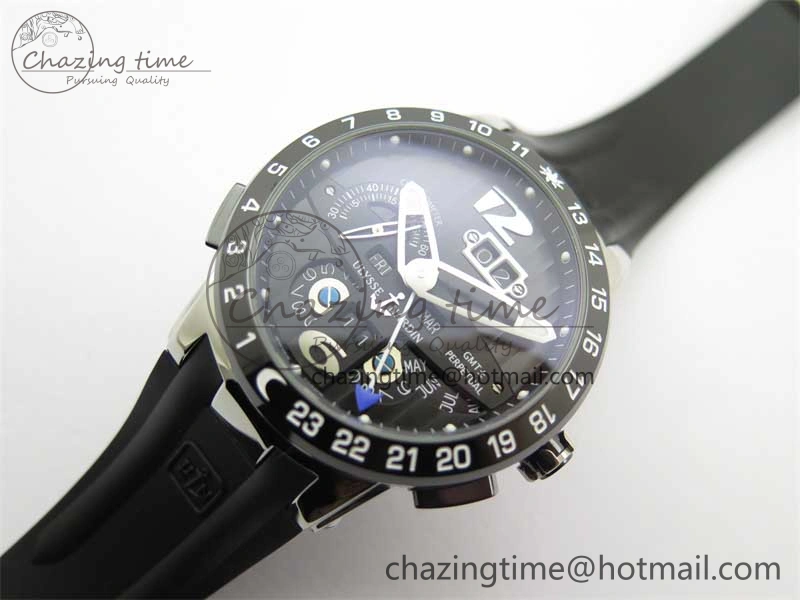 Executive El Toro SS 3EF 1:1 Best Edition Black Dial on Black Rubber Strap Asian UN- EasyMatch 9808
