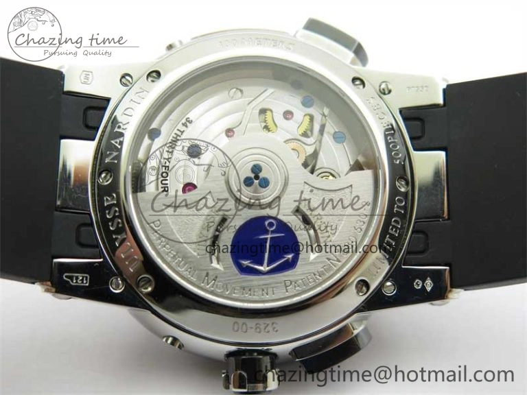 Executive El Toro SS 3EF 1:1 Best Edition Black Dial on Black Rubber Strap Asian UN- EasyMatch 9808
