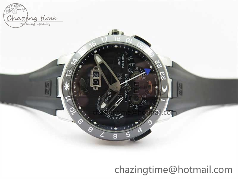 Executive El Toro SS 3EF 1:1 Best Edition Black Dial on Black Rubber Strap Asian UN- EasyMatch 9808