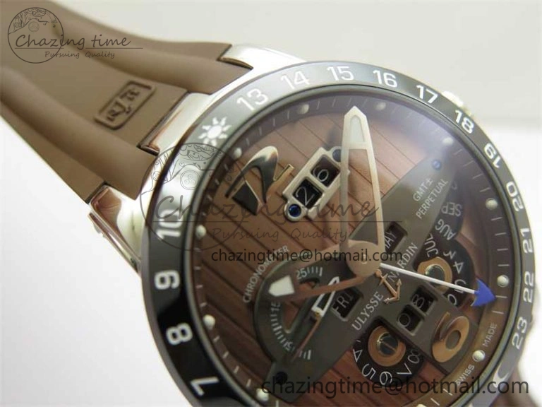 DailyWear Executive El Toro SS 3EF 1:1 Best Edition Brown Dial on Brown Rubber Strap Asian UN- 9811
