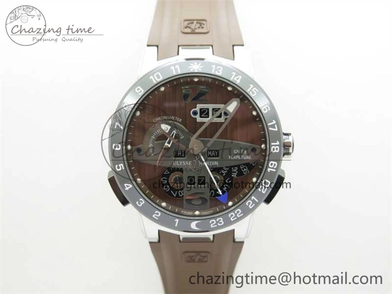 DailyWear Executive El Toro SS 3EF 1:1 Best Edition Brown Dial on Brown Rubber Strap Asian UN- 9811
