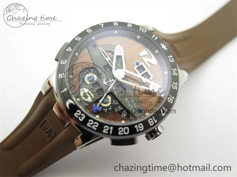 DailyWear Executive El Toro SS 3EF 1:1 Best Edition Brown Dial on Brown Rubber Strap Asian UN- 9811
