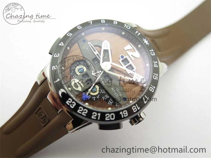 DailyWear Executive El Toro SS 3EF 1:1 Best Edition Brown Dial on Brown Rubber Strap Asian UN- 9811