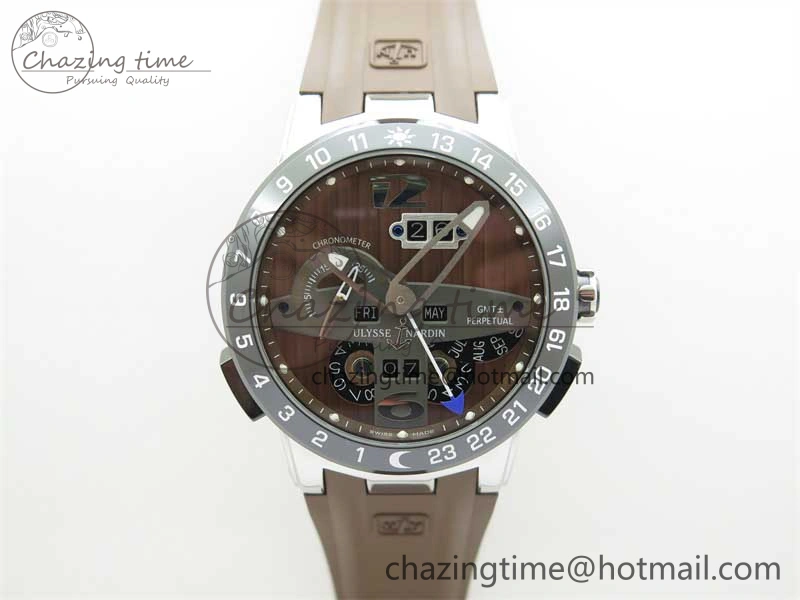 DailyWear Executive El Toro SS 3EF 1:1 Best Edition Brown Dial on Brown Rubber Strap Asian UN- 9811