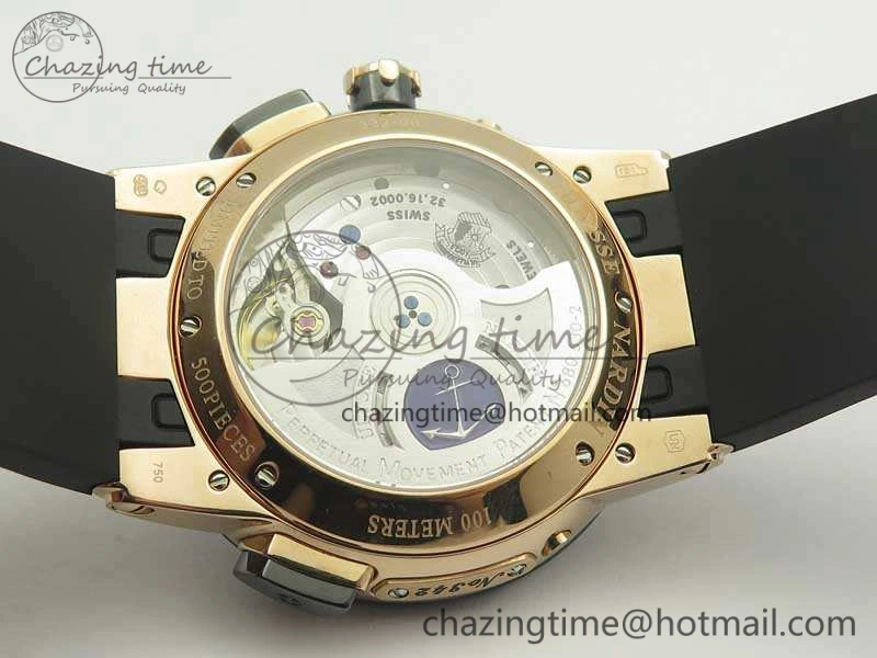 Executive Toro RG TWA 1:1 Best Edition Black Dial On Rubber Strap Asian UN- EasyCare 9812