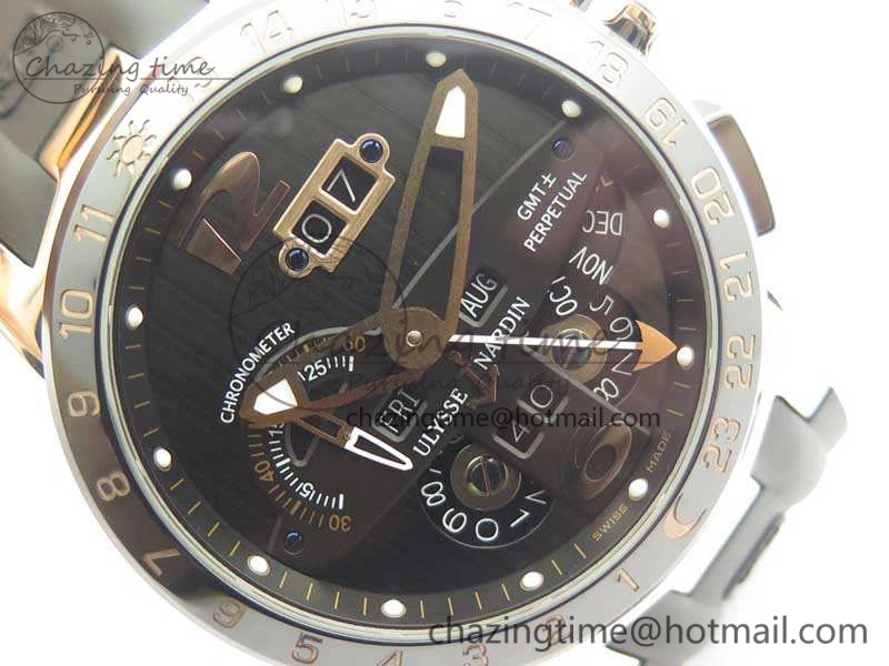 Executive Toro RG TWA 1:1 Best Edition Black Dial On Rubber Strap Asian UN- EasyCare 9812