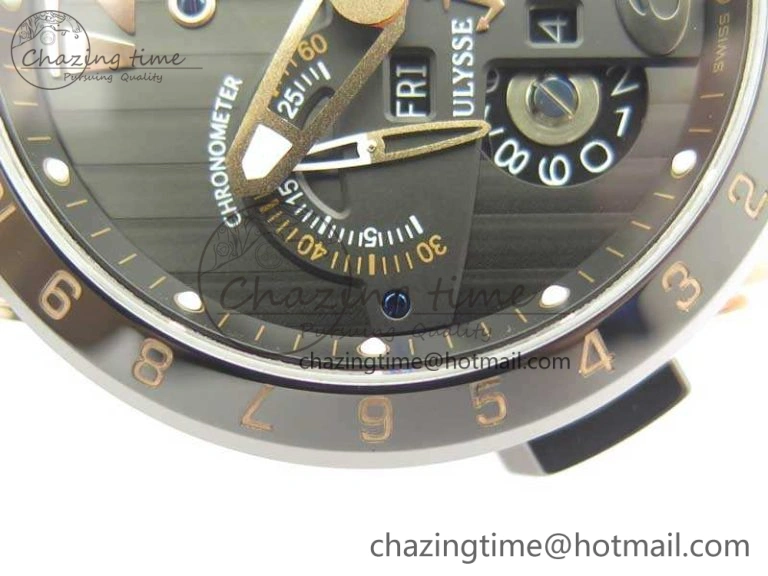 Executive Toro RG TWA 1:1 Best Edition Black Dial On Rubber Strap Asian UN- EasyCare 9812