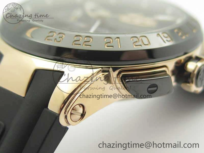 Executive Toro RG TWA 1:1 Best Edition Black Dial On Rubber Strap Asian UN- EasyCare 9812