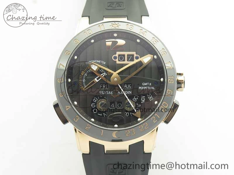 Executive Toro RG TWA 1:1 Best Edition Black Dial On Rubber Strap Asian UN- EasyCare 9812