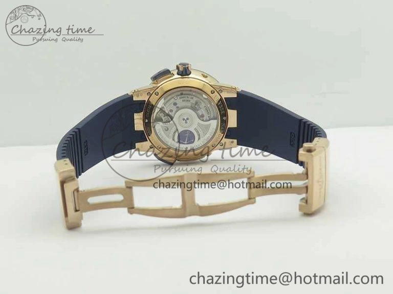 Cozy Executive Toro RG TWA 1:1 Best Edition Blue Dial On Rubber Strap Asian UN- 9809