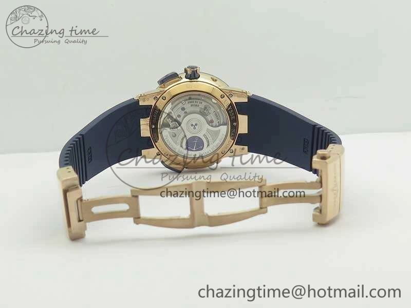 Cozy Executive Toro RG TWA 1:1 Best Edition Blue Dial On Rubber Strap Asian UN- 9809
