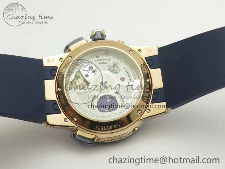 Cozy Executive Toro RG TWA 1:1 Best Edition Blue Dial On Rubber Strap Asian UN- 9809