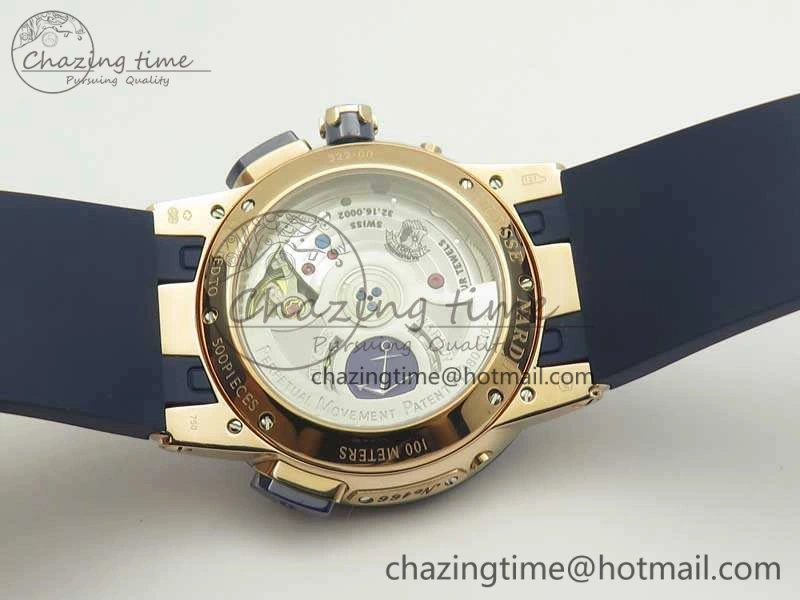 Cozy Executive Toro RG TWA 1:1 Best Edition Blue Dial On Rubber Strap Asian UN- 9809