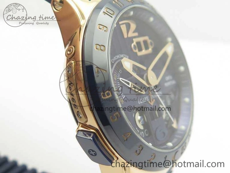 Cozy Executive Toro RG TWA 1:1 Best Edition Blue Dial On Rubber Strap Asian UN- 9809