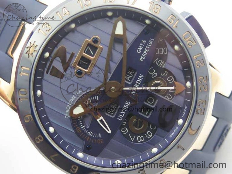 Cozy Executive Toro RG TWA 1:1 Best Edition Blue Dial On Rubber Strap Asian UN- 9809