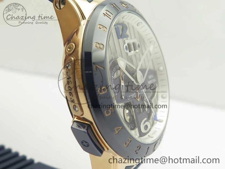 Executive Toro RG TWA 1:1 Best Edition White Dial On Rubber Strap Asian UN- Chic 9813