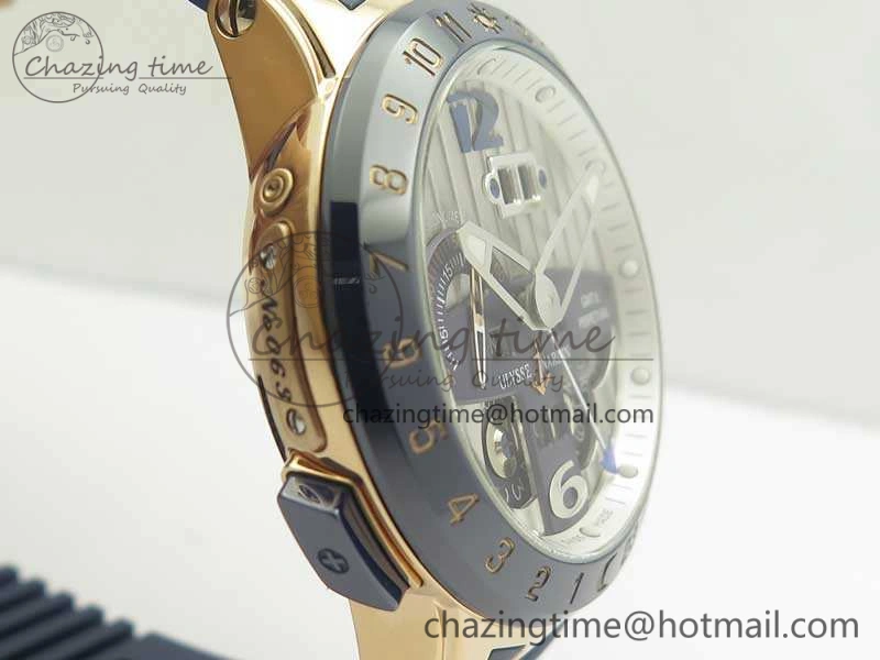 Executive Toro RG TWA 1:1 Best Edition White Dial On Rubber Strap Asian UN- Chic 9813