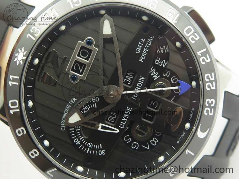 TimelessDesign Executive Toro SS TWA 1:1 Best Edition Black Dial On Rubber Strap Asian UN- 9815