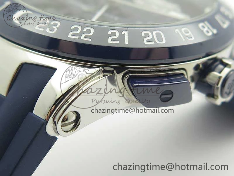 Resilient Executive Toro SS TWA 1:1 Best Edition Blue Dial On Rubber Strap Asian UN- 9814
